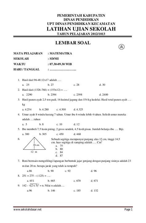 Contoh Latihan Soal Soal Dan Jawaban Matematika Peluang Kelas Xi