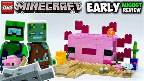 Lego Minecraft Axolotl House Early Review Set 21247 Brick Finds And Flips