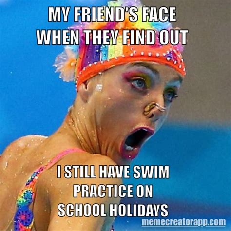 Swim Practice Swimming Jokes Swimming Funny Swimmer Memes