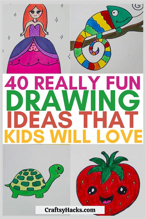 40 Easy Drawing Ideas For Kids Gemma