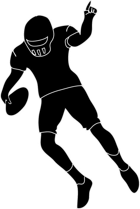 Football Player Outline Clipart Clipartix