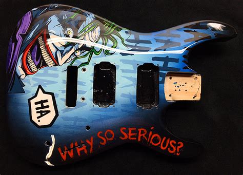 Jackson Dinky Dc Comics Joker Paint Scheme Sims Guitar Refinishing