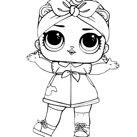 Free Lol Surprise Dolls Hoops Coloring Pages Clowncoloringpages