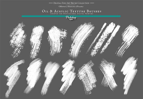 Artstation Photoshop Oil Brushes Painting Texture Brush Pack Atelier
