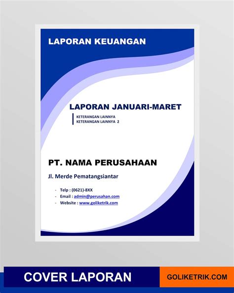 Download Template Cover Laporan Format Docx Word 100 Bisa Edit