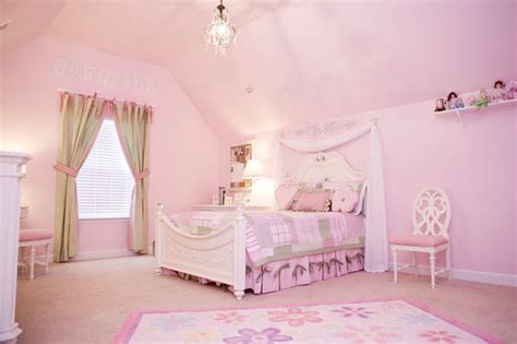 Pink is a popular choice for most girls' and teenagers' rooms. Pretty in Pink Little Girls Bedroom - Traditional - Kids ...