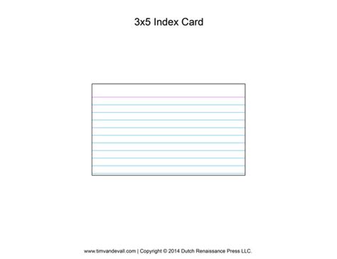 Printable Index Card Templates 3x5 And 4x6 Blank Pdfs