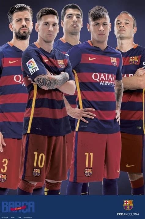 Fc barcelona football sport soccer giant wall art print poster x2306. Poster, Quadro FC Barcelona - Varios jugadores 2015/2016 ...