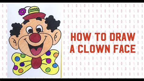 How To Draw A Clown Facestep By Step Tutorialart Lesson Youtube