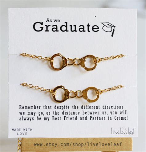 Show your appreciation with these excellent gifts for best friends. Graduation Gift ideas for her Gold from LiveLoveLeaf on Etsy