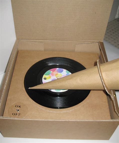 Cardboard Record Player Embletree