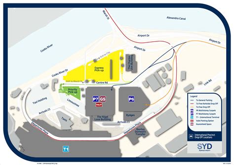 Sydney Airport Shopping Map