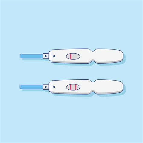 Pregnancy Test Vector Icon Illustration Medical Equipment Vector Flat Cartoon Style Suitable
