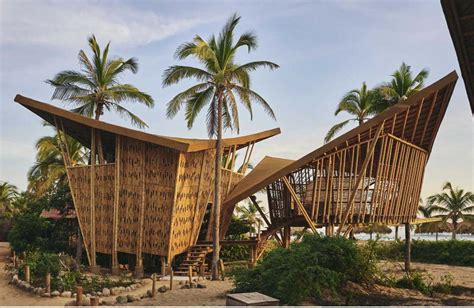 Atelier Nomadic Designs Sun Powered Bamboo Treehouses For A Holiday
