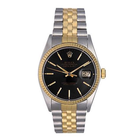 Rolex Datejust Mens 2 Tone Steel And Gold Automatic Watch 16013