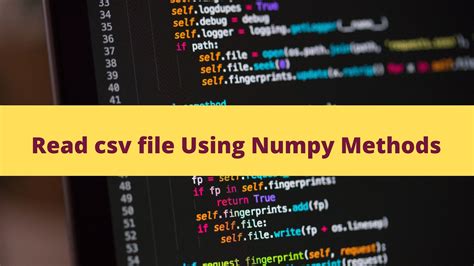 Read Csv File Using Numpy Pythonpip Com