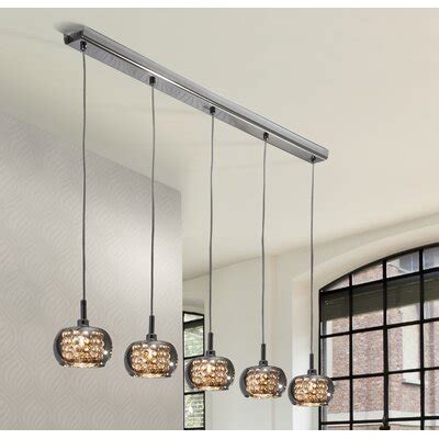 However, if you have a beautiful wood or stone. Schuller Arian 5 Light Kitchen Island Pendant & Reviews ...