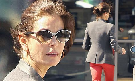 Axed Desperate Housewife Teri Hatcher Breaks Cover In A Pair Of Eye Catching Colour Pop Jeans