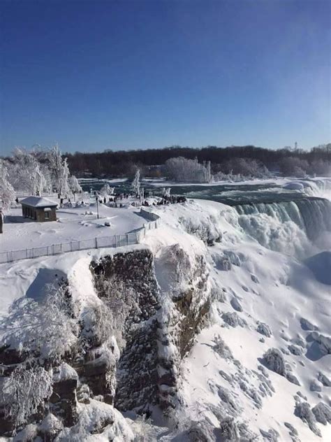 Niagara Falls During Winter Niagara Falls State Park Niagara On The