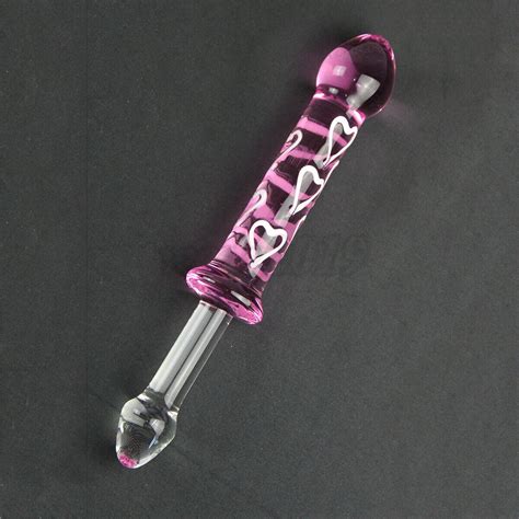 pink double end glass anal butt plug dildo anal sex toys for men women couples ebay