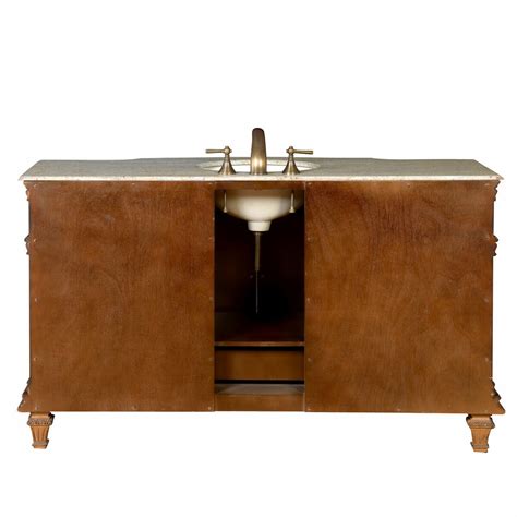 Silkroad Exclusive 60 Single Sink Cabinet Bathroom Vanity Set