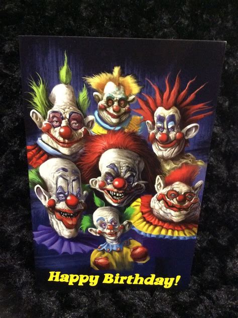 Horror birthday card greeting card Halloween killer | Etsy