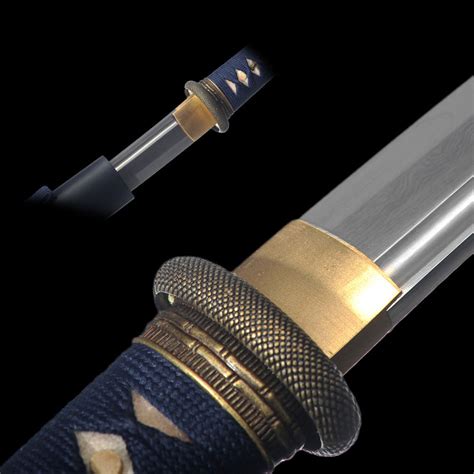 Hand Forged Japanese Wakizashi Sword Damascus Folded Steel Full Tang