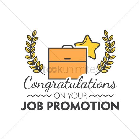 Congratulations On Your Job Promotion Vector Image 1791313