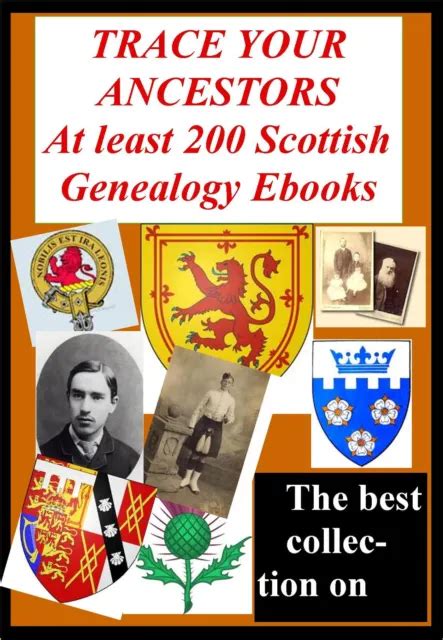 Scottish History Genealogy Ancestors 200 Vintage Antique Books Scotland