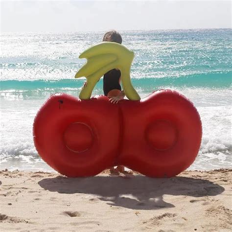 Inflatable Cherry Pool Beach Swimming Toy Blowup Float Floatie Air