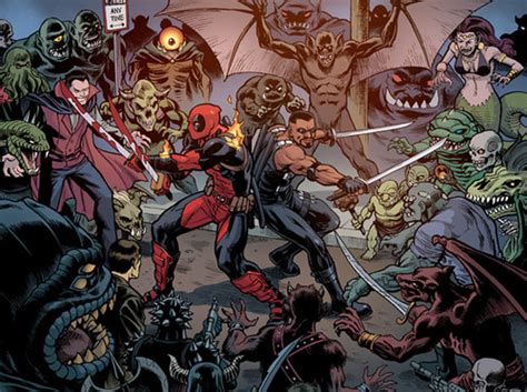 Blade And Deadpool Vs Dracula And Modok Battles Comic Vine
