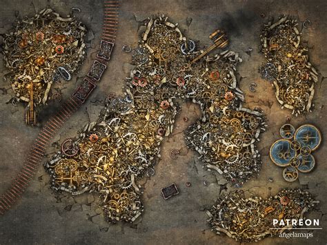 Scrap Yard ⋆ Angela Maps Battle Maps For Dandd And Other Rpgs