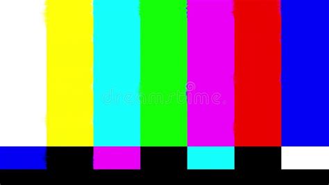 Smpte Television Color Test Calibration Bars Stock Video Video Of