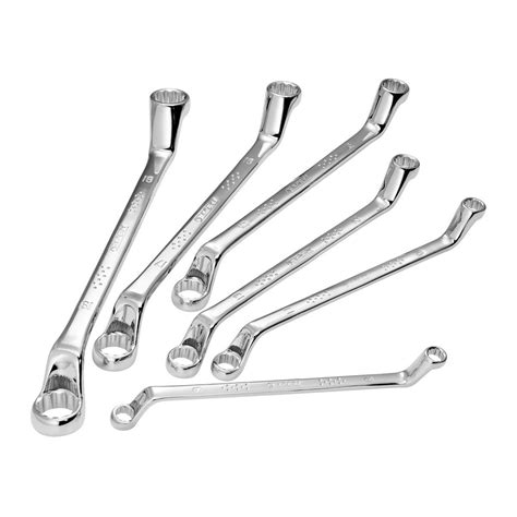 Expert By Facom E111708 6pc Metric Deep Offset Ring Spanner Set