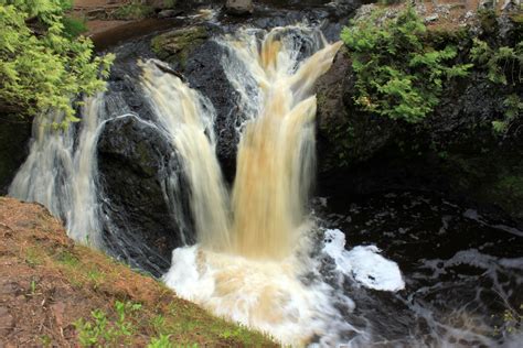 Mini Falls At Amnicon Falls State Park Wisconsin Image Free Stock