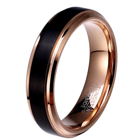 They cut on top of gorgeous engagement rings, she's made an effort to make more interesting wedding bands for men after it's a great place to find a vintage ring when you know exactly what you want. Best place to buy 8mm/6mm/4mm Black & Rose Gold Men's ...
