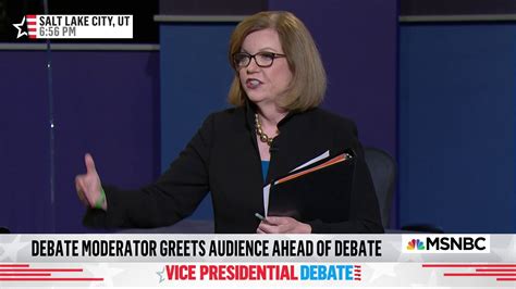 Vp Debate Moderator Susan Page Shares The Debate Ground Rules For The