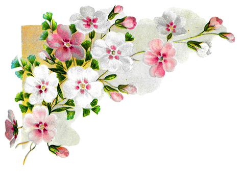Antique Images: Royalty-Free Clipart Craft Flower Floral Corner Digital ...