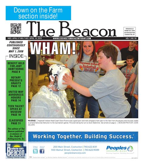 April 8 2015 Coshocton County Beacon By The Coshocton County Beacon
