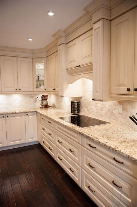 Colored kitchen cabinets that inspires you, save it to an ideabook or contact the pro who made them happen to see what kind of design ideas they explore the beautiful cream colored kitchen cabinets photo gallery and find out exactly why houzz is the best experience for home renovation and design. 24 Gorgeous Light Cabinets Dark Countertops | New kitchen ...