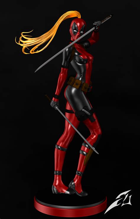 Lady Deadpool 3d Model By Seberdra Sketchfab