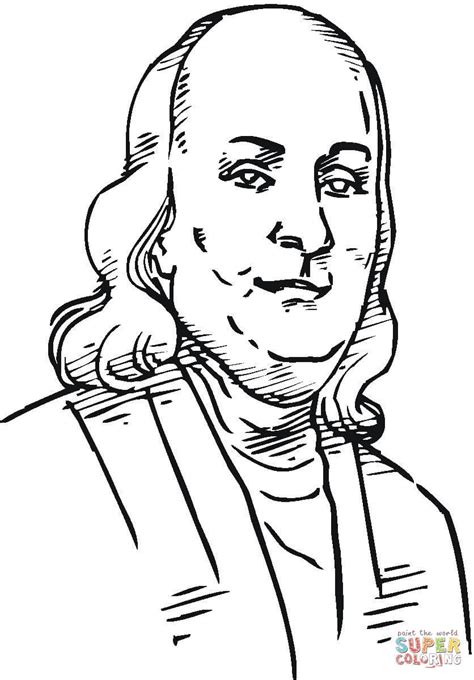 Benjamin Franklin Coloring Pages - Kidsuki