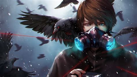 Anime Gas Mask Crow 4k 3840x2160 47 Wallpaper