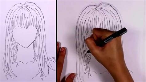 728x546 6 ways to draw anime hair. How to Draw Manga - Long Hair (girl) | MLT - YouTube