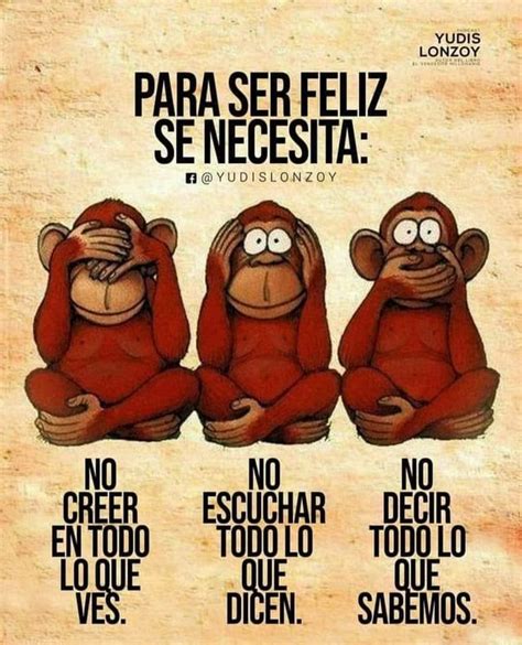 Para Ser Feliz Se Necesita No Creer En Todo Lo Que Ves No Escuchar Todo Lo Que Dicen No Decir