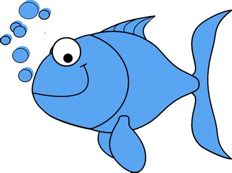 Light Blue Fish Clip Art At Vector Clip Art Online Royalty