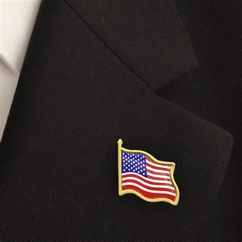 10pcs20pcs United States Usa American Flag Lapel Pin Hat Tie Tack