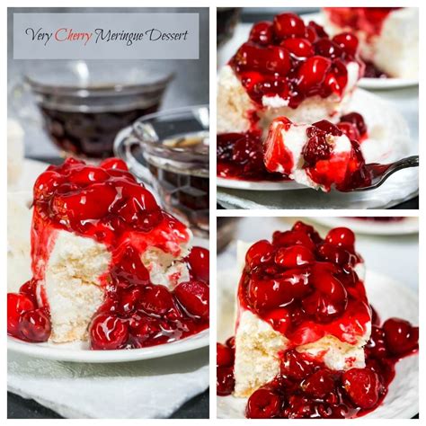 Very Cherry Meringue Dessert Meringue Desserts Desserts Dessert Recipes