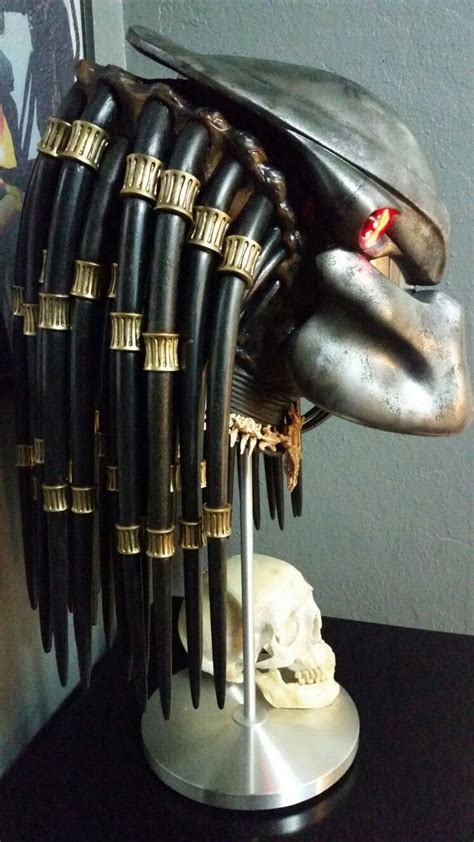 My Completed Predator Head By Casey Mccabe Predator Mask Predator Costume Predator Cosplay