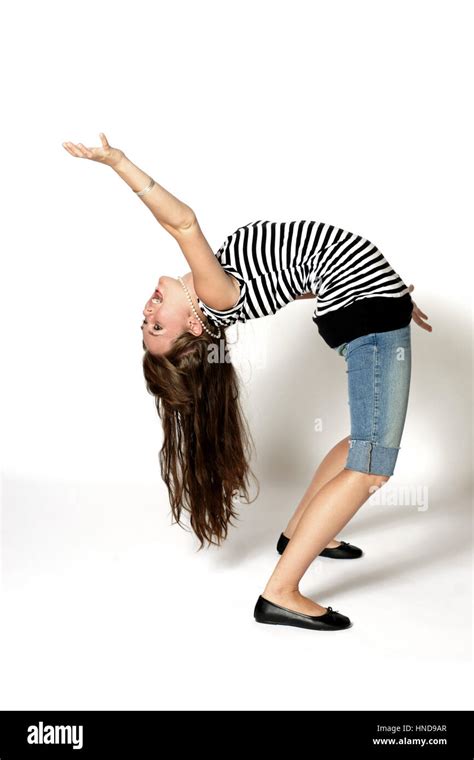 Girl Bending Over Backwards Hi Res Stock Photography And Images Alamy